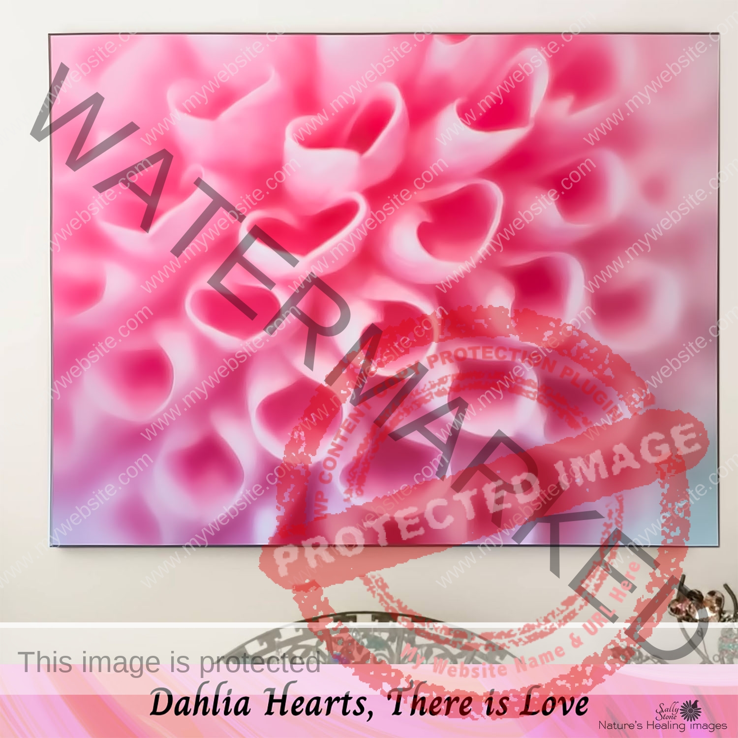 Dahlia Hearts, There is Love (30 x 24)